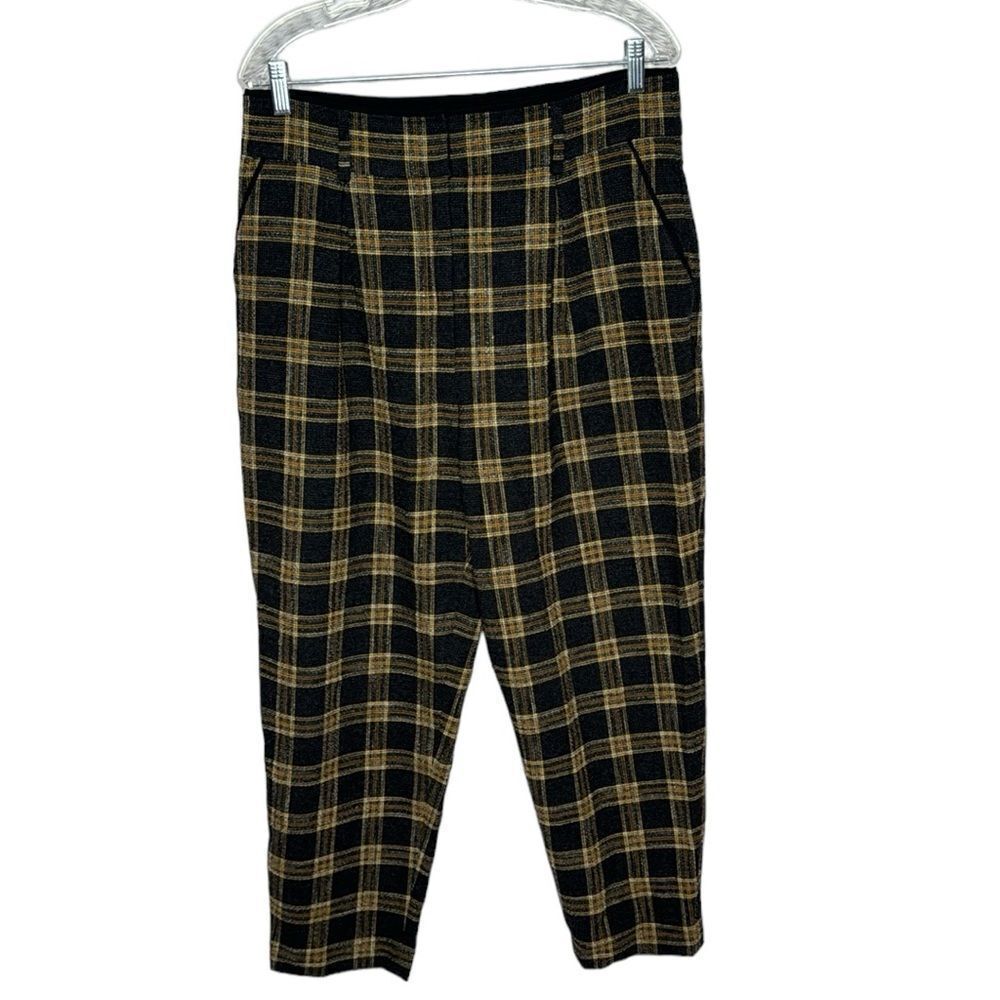 Veronica Beard Plaid Ankle Dress Pants. Size Large (12-14).